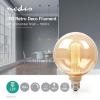 LAMPADA LED NEDIS LBRDE27G125AR G125, 3.5 W, 120 LM, 1800 K, DIMMERABILE, CON FINITURA ORO E AMBRA, STILE RETRÒ, 1 PZ